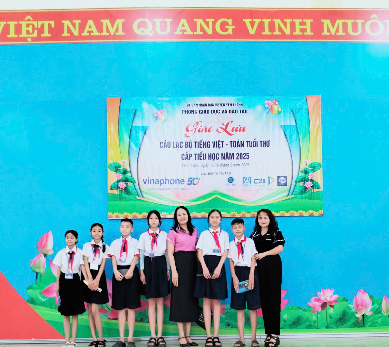 Phòng GD&ĐT Yên Thành tổ chức thành công Giao lưu Câu lạc Bộ Tiếng Việt - Toán Tuổi thơ cấp huyện năm học 2024 - 2025